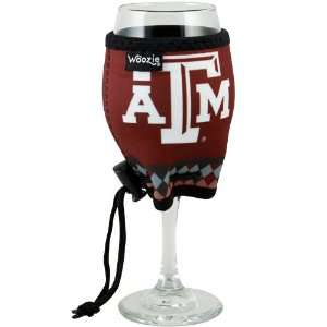Texas A&M Aggies Maroon Team Woozie With Wine Glass  