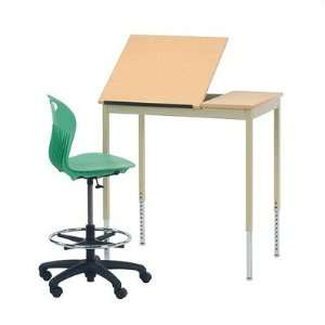  Adjustable Height Drafting Table with Split Top Arts 