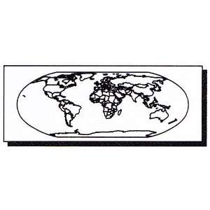  World Map Stencil, 20x26 Arts, Crafts & Sewing
