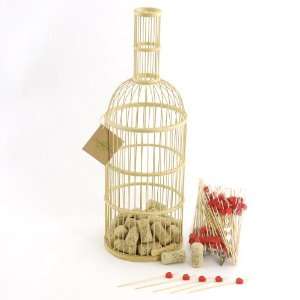  Wine Bottle Cork Collector 049020 and 100 decorative heart picks 