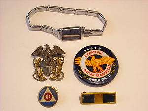 Military and Government Pins and Memorabilia Collection  