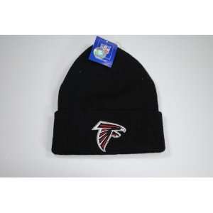  Falcons Cuffed Black Knit Beanie Cap Winter Hat 