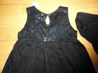 DKNY BABY TODDLER GIRLS BLACK RAYON DRESS 18M NWT $35   LOW INTL 