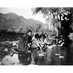 Curtis 1905 Photograph of Taos Children   Antique Photogravure 