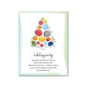 Holiday Party Invitations   Watercolor Christmas By Sb Hello Little 