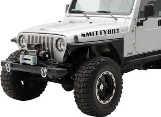SmittyBilt SRC Front Bumper With D Rings Fits Jeep 87 06 Wrangler (YJ 