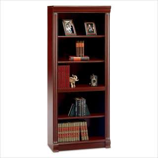   Birmingham 5 Shelf Wood Harvest Cherry Bookcase 042976266653  