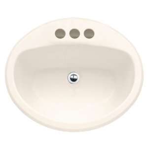   Affinity Self Rimming Countertop Sink with 4 Inch Centers, Linen Home