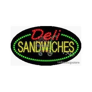 Deli Sandwiches LED Business Sign 15 Tall x 27 Wide x 1 Deep