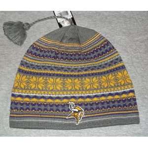  Minnesota Vikings Tassel Knit Hat