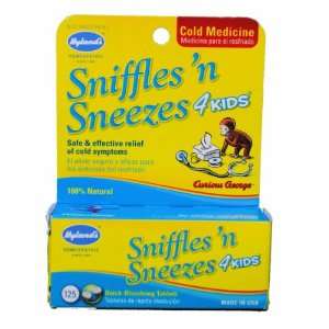  Kids Sniffles N Sneezes Children Cold Medicine 125 Tablets 