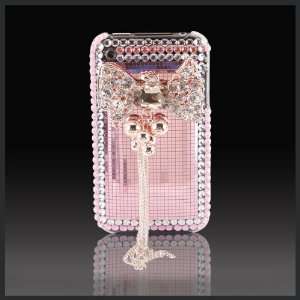  Diamonds Jeweled Bow on Pink Mirror Cristalina Xcellence 