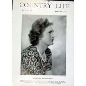 Viscountess Hinchingbrooke 1947 Country Life Portrait  