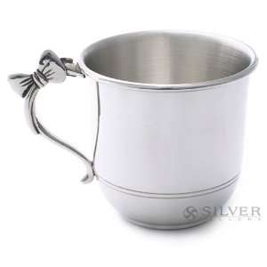  Salisbury Pewter Baby Cup with Bow Handle Baby