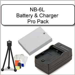  Canon NB6L (1200 mAh) Battery Pack & Charger Kit Includes 