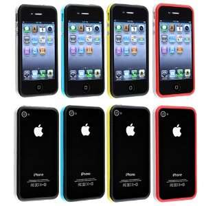  4 in 1 Bumper TPU Case with Aluminum Button for Apple 