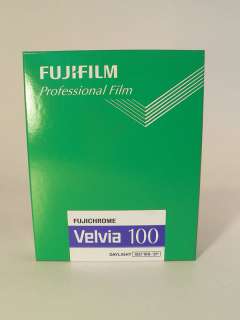 FUJI VELVIA 100 4x5 SLIDE FILM 10 SHEETS ISO 100 6 2010  