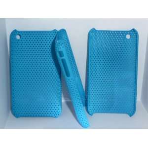  APPLE iPHONE 3G 3GS Perforated Snap On Case Blue 