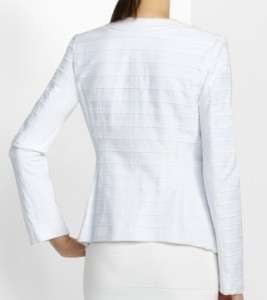 BCBG MAXAZRIA *NEW* White Adrianne Paneled Blazer Jacket $238  