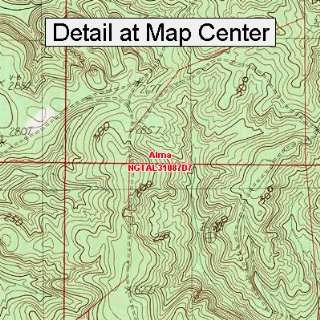  USGS Topographic Quadrangle Map   Alma, Alabama (Folded 