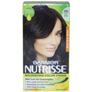  Garnier Nutrisse Level 3 Permanent Creme Haircolor, Black 