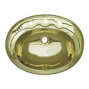   Decorative Drop in Smooth Oval Basin Finish Polished Stainless Steel