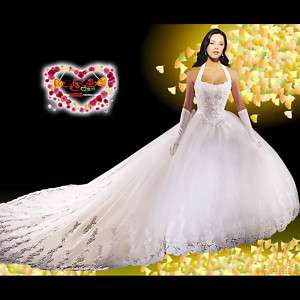 New White Ivory Wedding Dress/Bridal Gowns Custom Plus Size4 6 8 10 