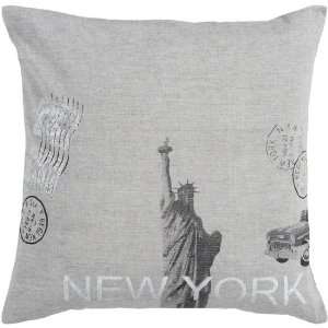 18 New York City Statue of Liberty Gray and Black Decorative Down 