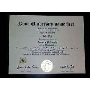  Novelty Gag Diploma 