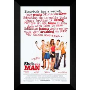 Shes the Man 27x40 FRAMED Movie Poster   Style A 2006  