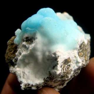 Blue Hemimorphite Crystal Crust Specimen hmyn9id1748  