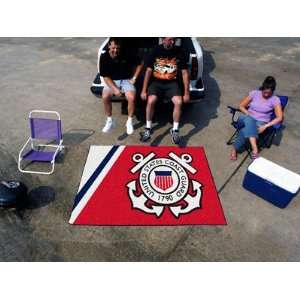 New   US Coast Guard Tailgater Rug 6072 by Fan Mats 
