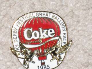 1985 Kentucky Derby Festival Balloon (Coke) Pin  