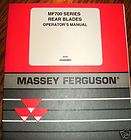 Massey Ferguson 700 Rear Blade Operators Manual mf