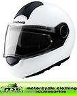schuberth c3 flip motorcycle helmet matt white medium 