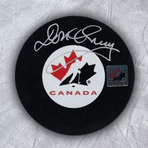  DON CHERRY Team Canada Autographed Hockey PUCK Sports 