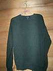 mens nautica green crew neck sweater large really nic expedited