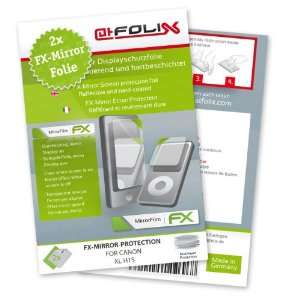  2 x atFoliX FX Mirror Stylish screen protector for Canon XL H1S 