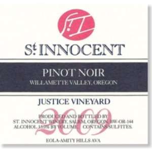  2009 St. Innocent Justice Vineyard Willamette Pinot Noir 