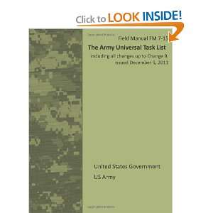 Field Manual FM 7 15 The Army Universal Task List including all 