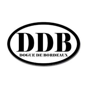 DDB Abbreviation Dog de Bordeaux Sticker Pets Oval Sticker 