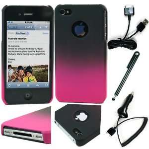   iPhone 4 + USB Data Sync and Charge Cable + Soft Tip Stylus Pen Cell