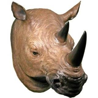    Life Size Wall Mounted Rhinoceros Rhino Head