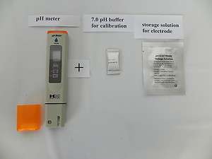 new digital pH meter PH 80 + calibration & storage solutions, made by 