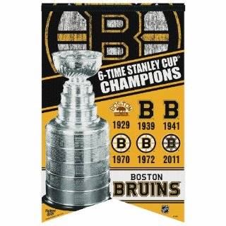 NHL Boston Bruins Six Time Stanley Cup Champions 17 by 26 Inch Premium 