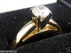 50 Ct Round Diamond Cut Solitaire Gold Ring y/g 14k SI 1 H color