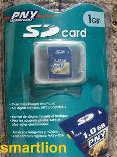 NEW PNY 1 GB Secure Digital SD Memory Card 1GB (P SD1G RF3 