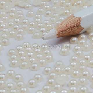 10,000 pieces of mini round flat back acrylic pearl embellishment 