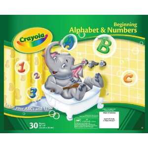  Crayola Beginning Alphabet & Numbers Tablet   10 x 8 