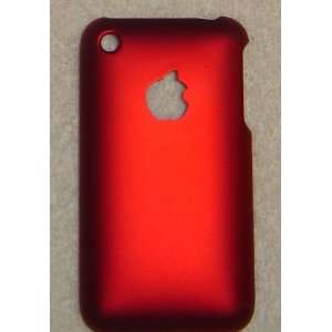   Apple iPhone Solid Red Hard Back Case Cover 3G 3GS 